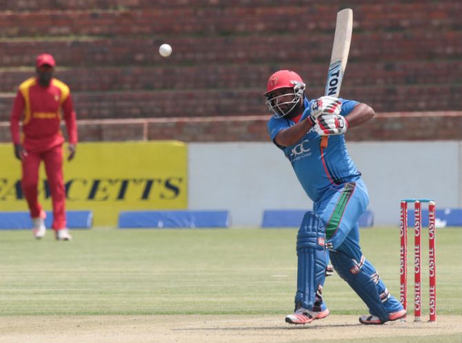 Shahzad hit seven boundaries and three sixes during his knock of 80